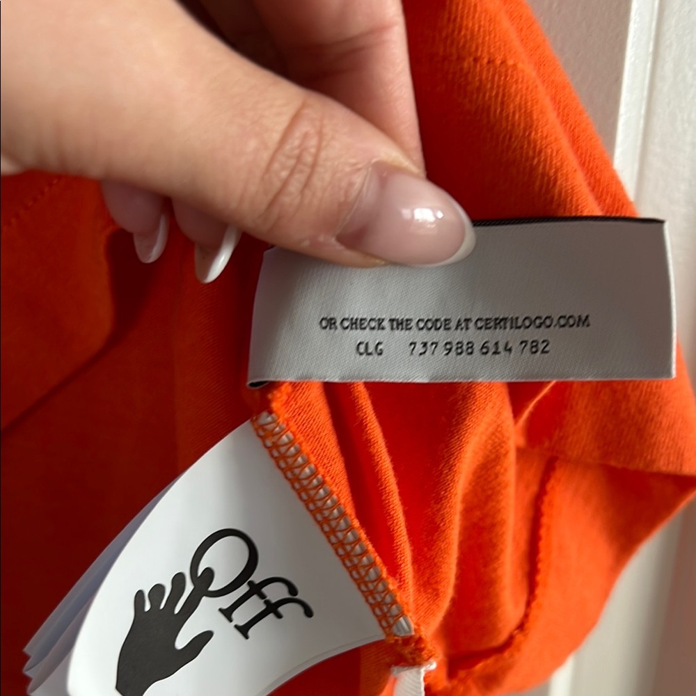 Off-White orange T-shirt - Original - Picture 5 of 10